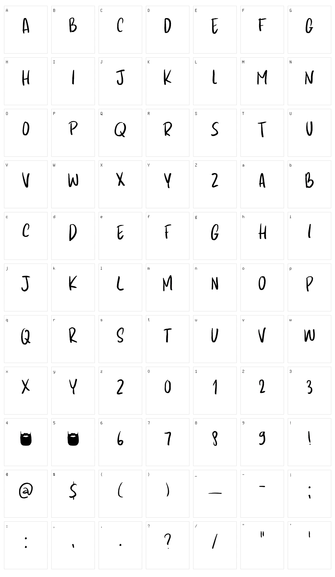 Kapsalon Pencil Character Set