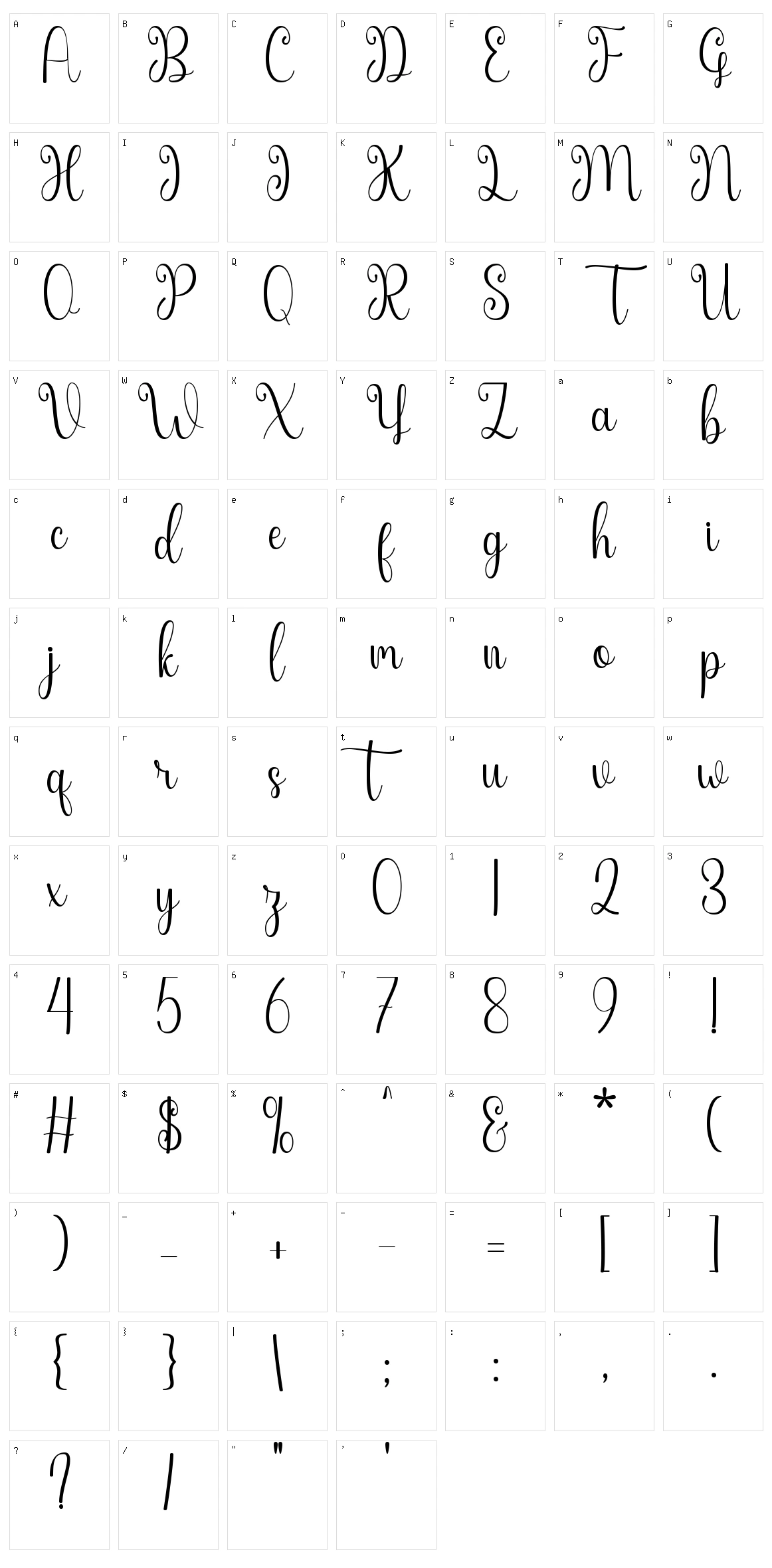 Katrine Character Set