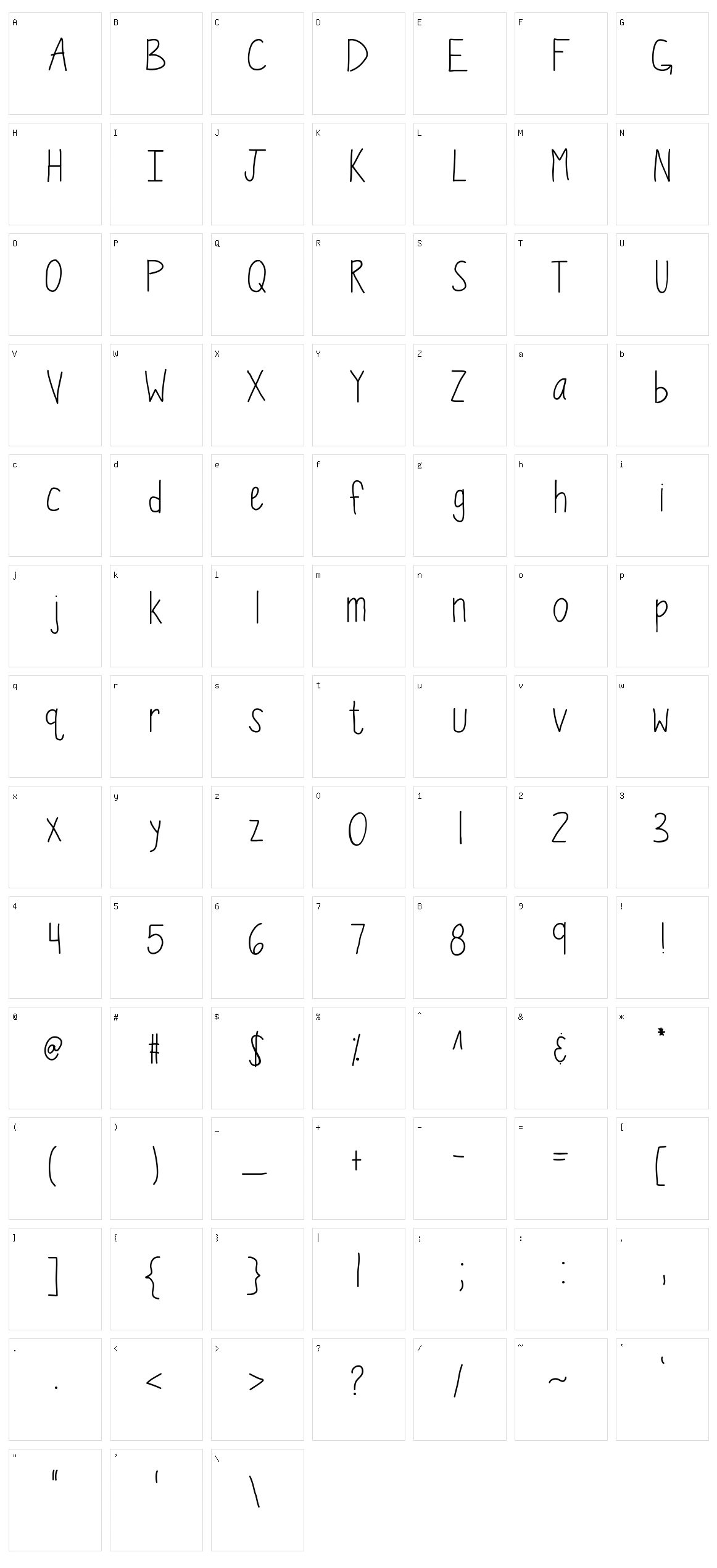 KB Wiggle Worm Character Set