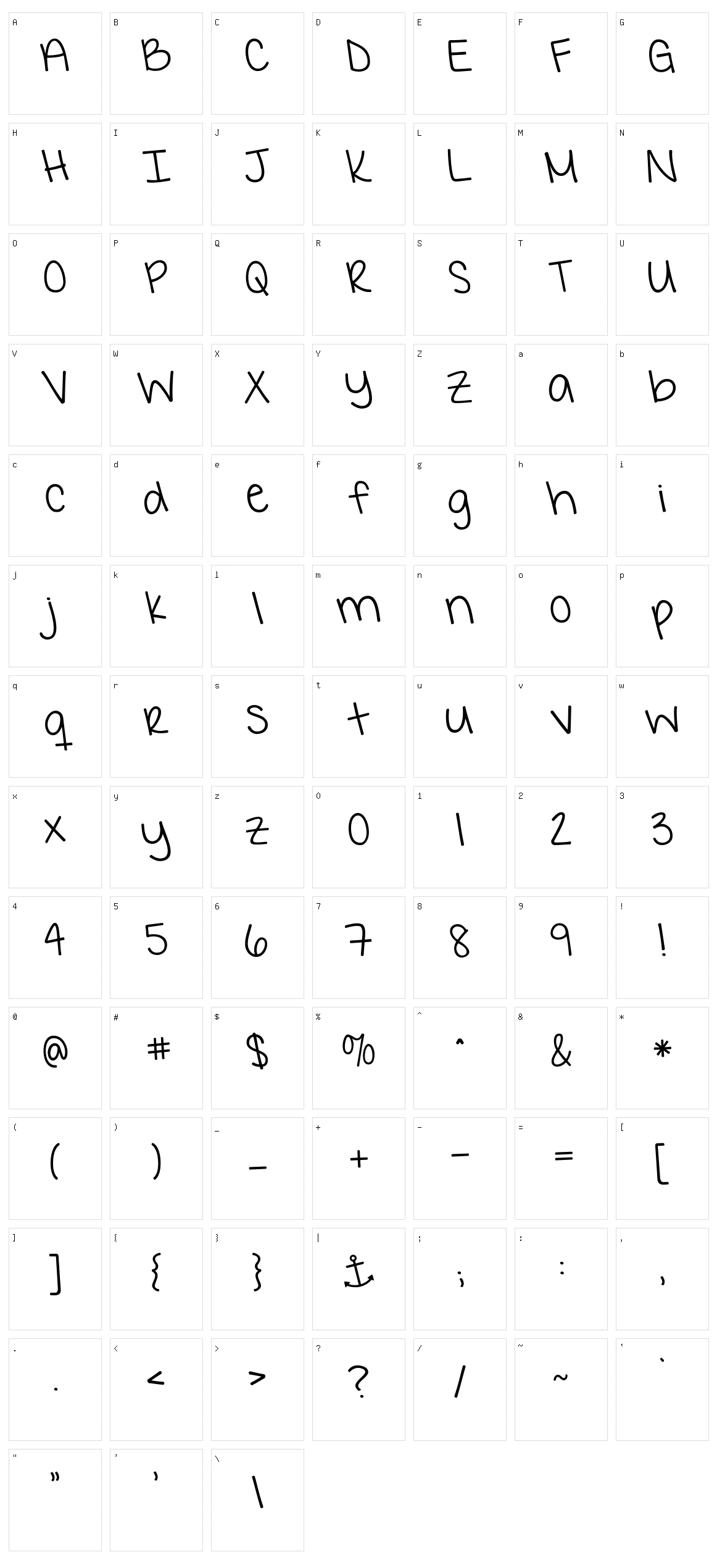 KG I Want Crazy Character Set