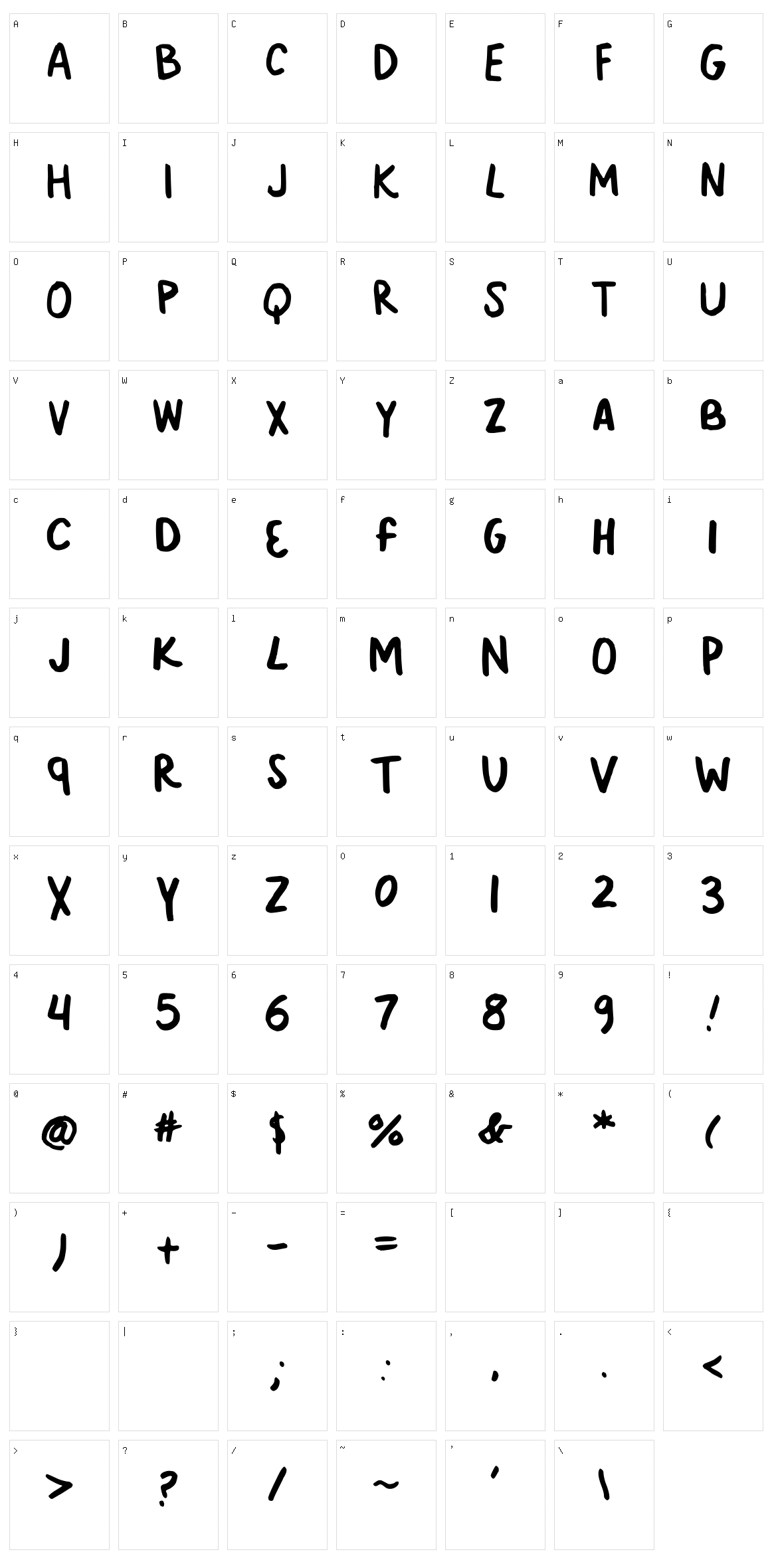 Kicking Gravel Character Set