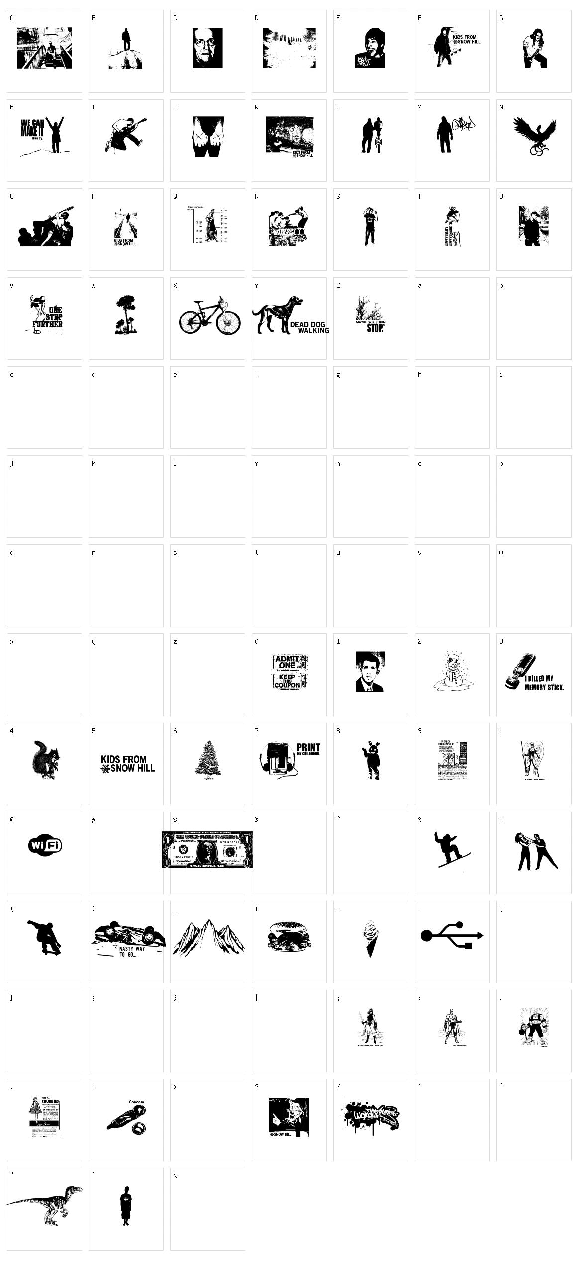 Kids From Snow Hill Character Set