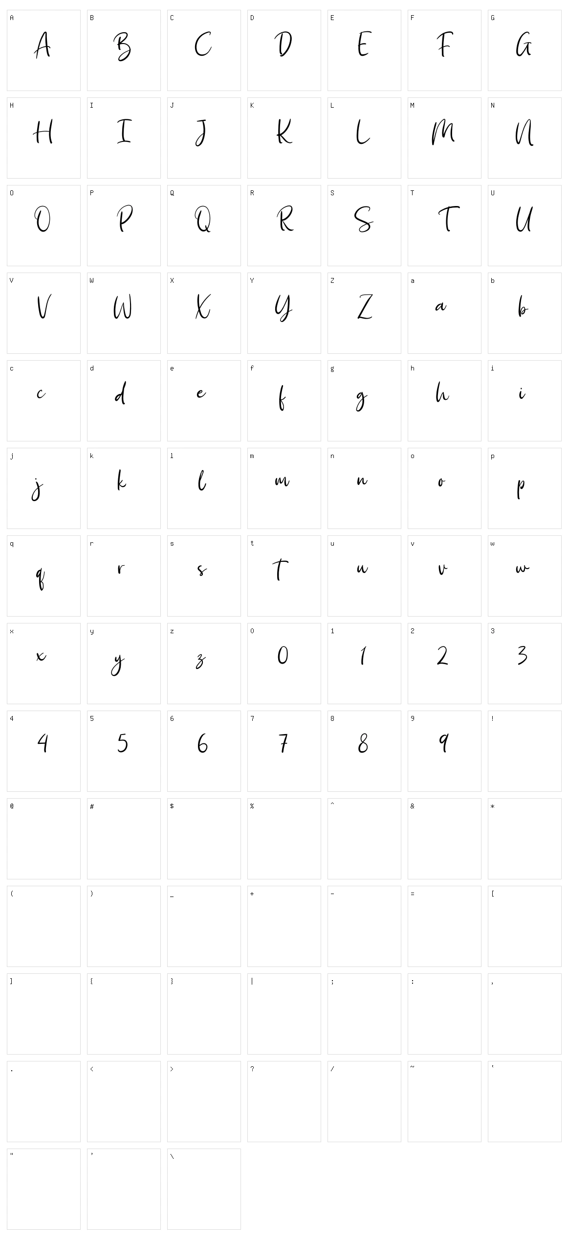 Kimie Roselyne Character Set