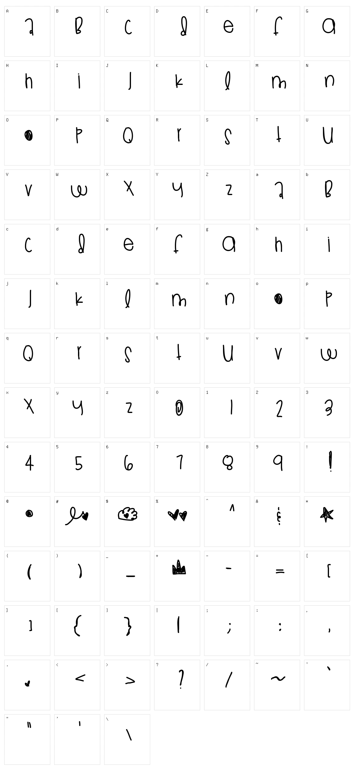 Kings Pride Character Set