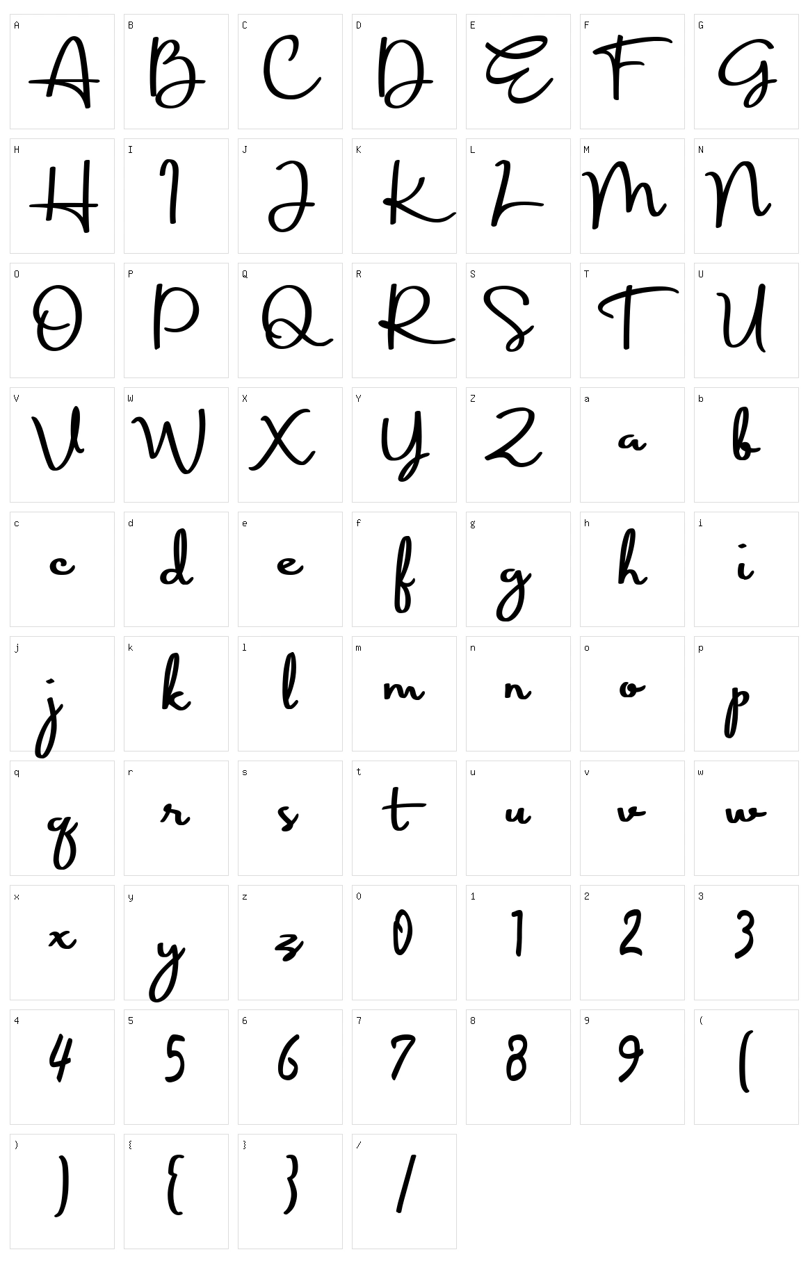 Koofinee Character Set