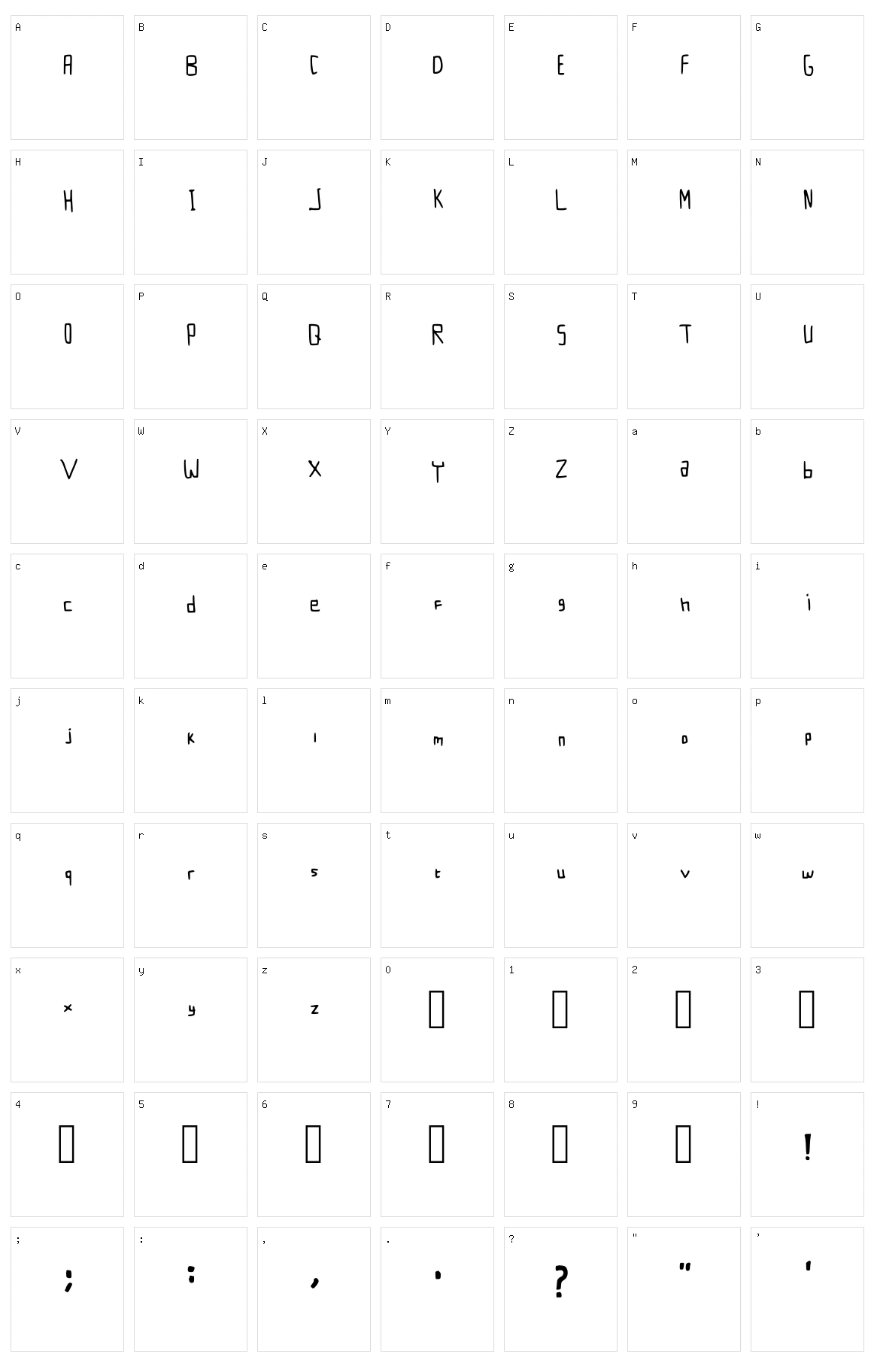 Kotak Nasi Character Set