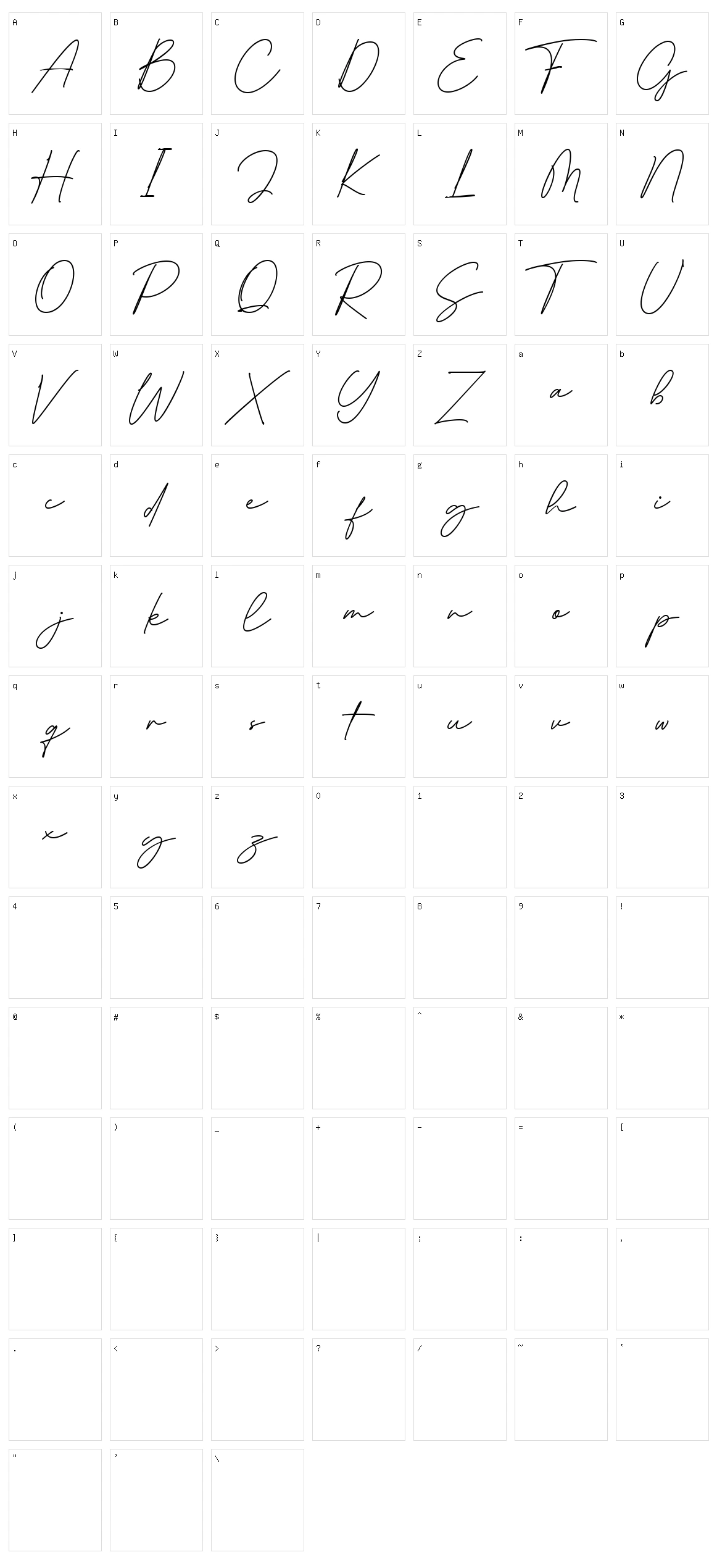 Mad World Character Set