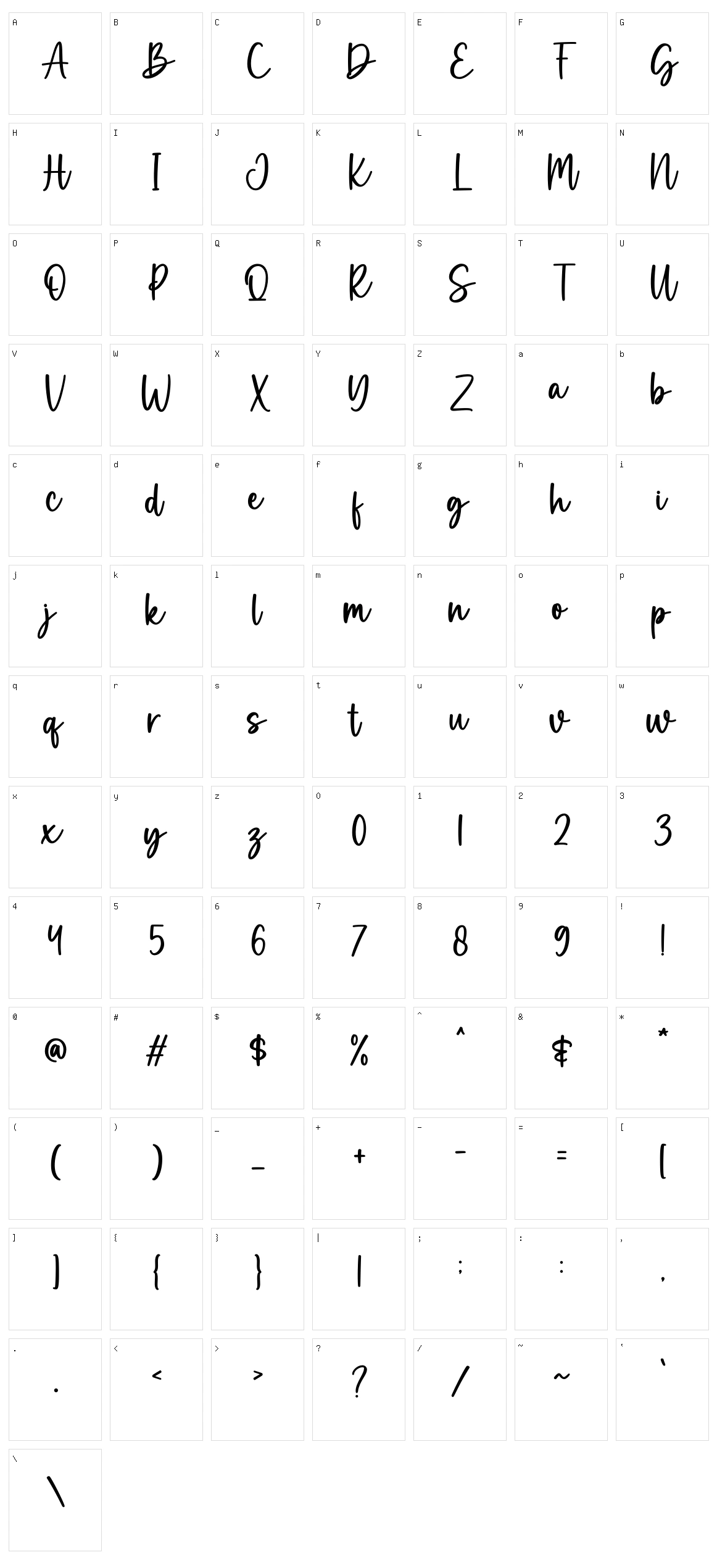 Magic Winter Character Set