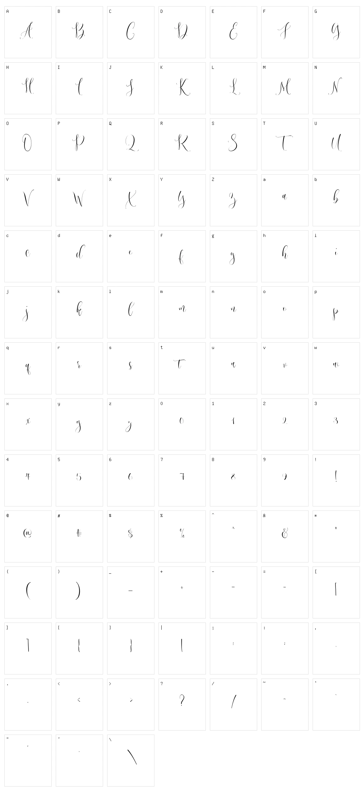 Magika Character Set