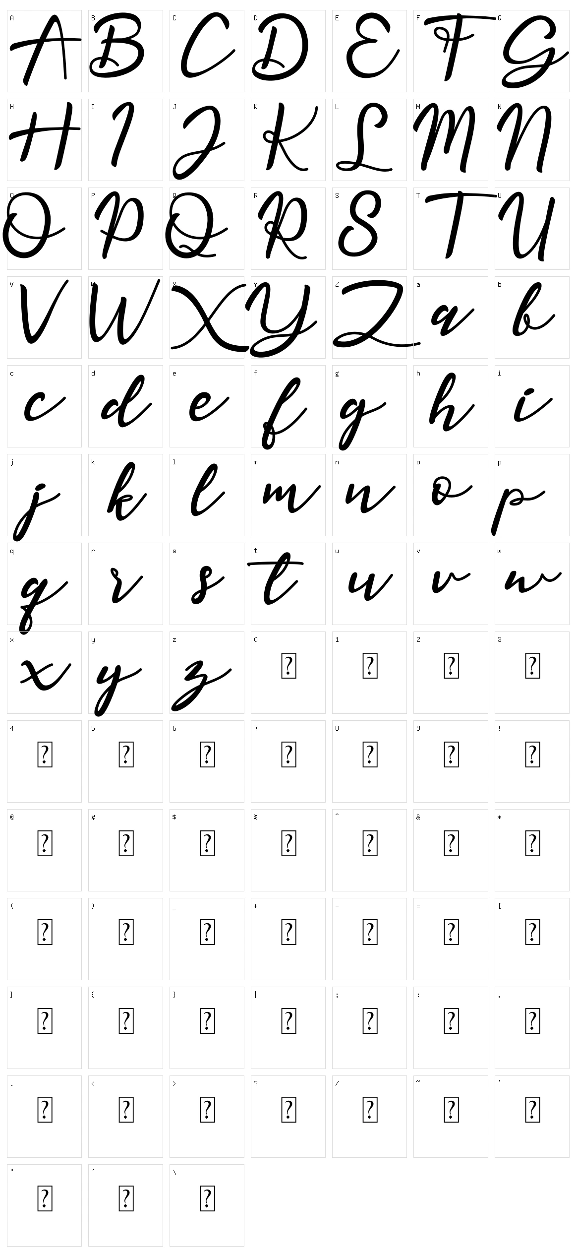 Magnolisa Character Set