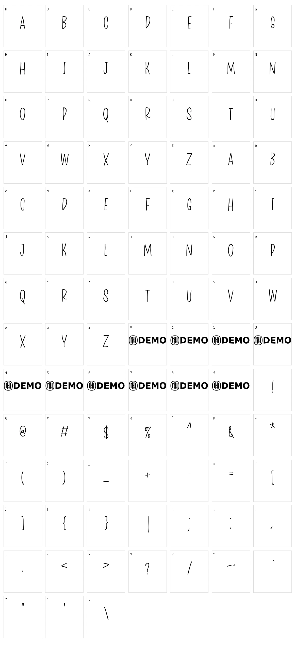 Maidenly Modesty Character Set