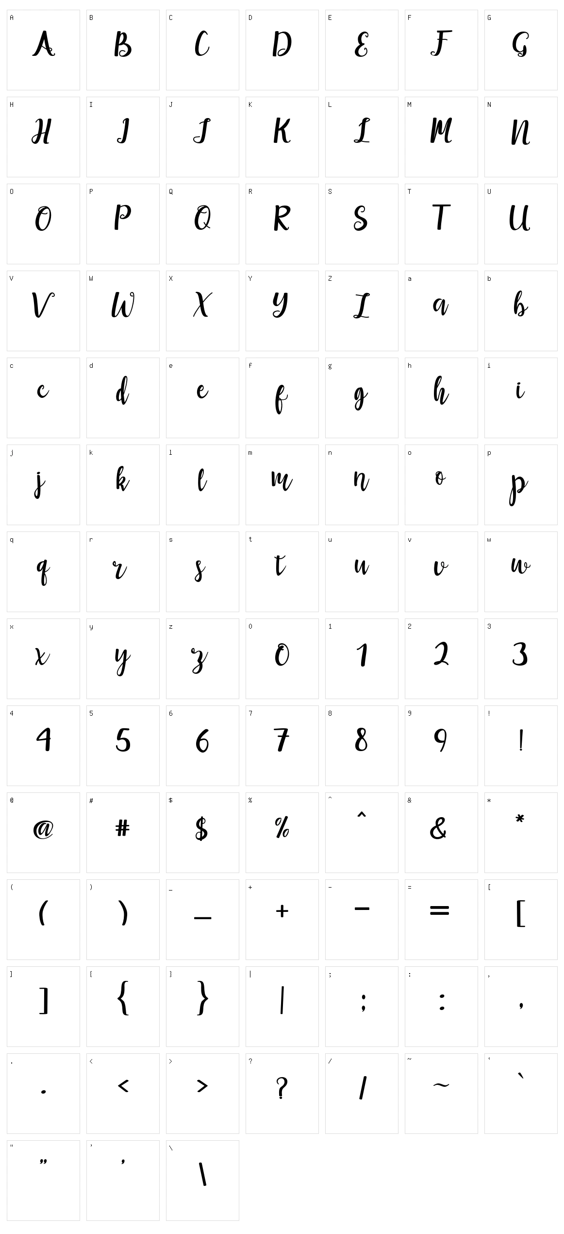 Maisha Character Set