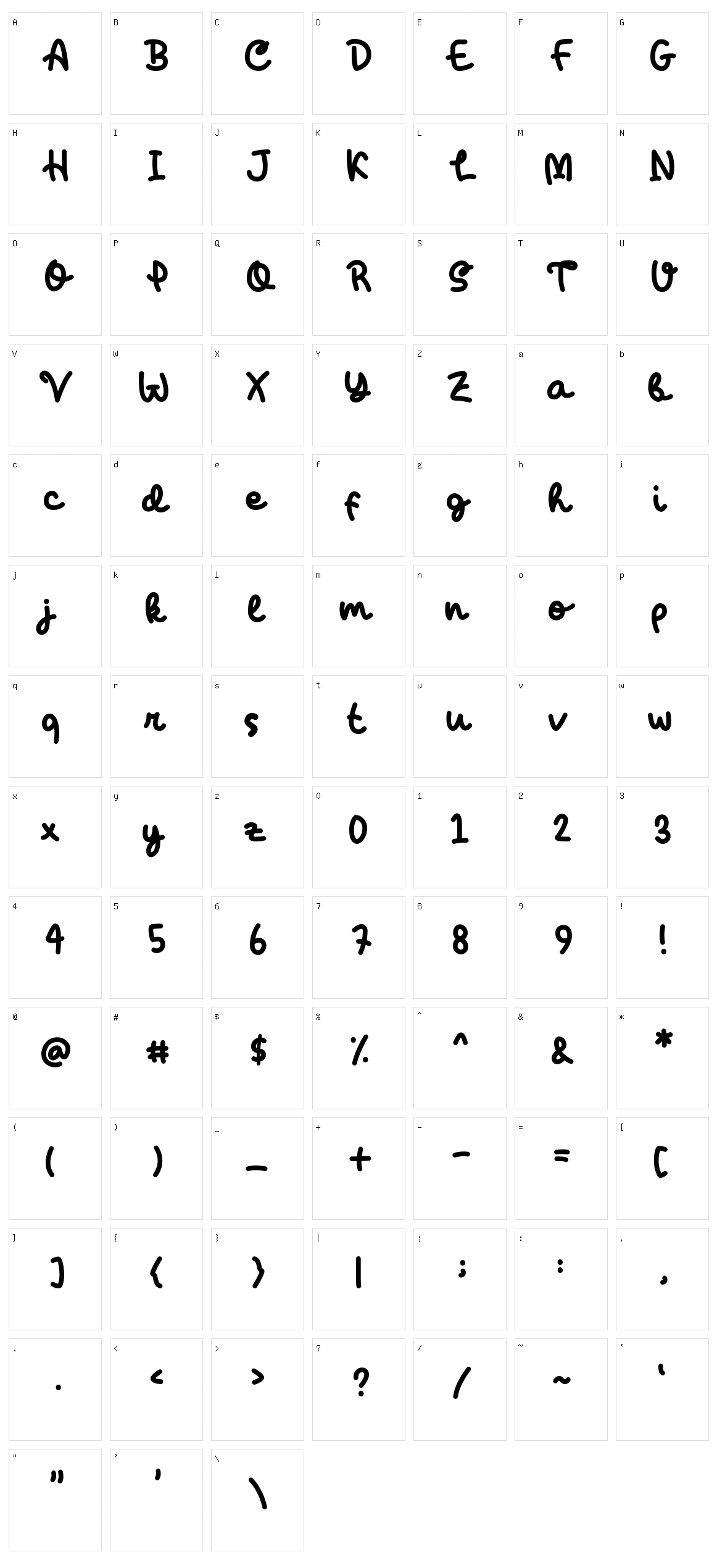 Mangatha Character Set