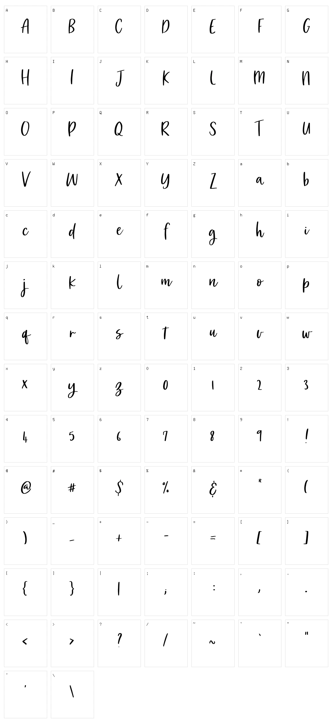 Market Saturday Character Set