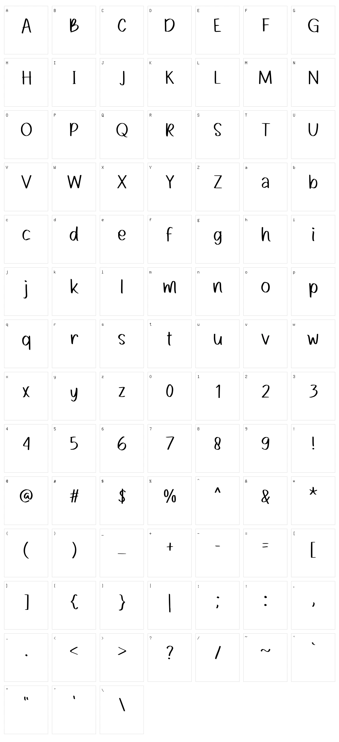 Marmots Character Set