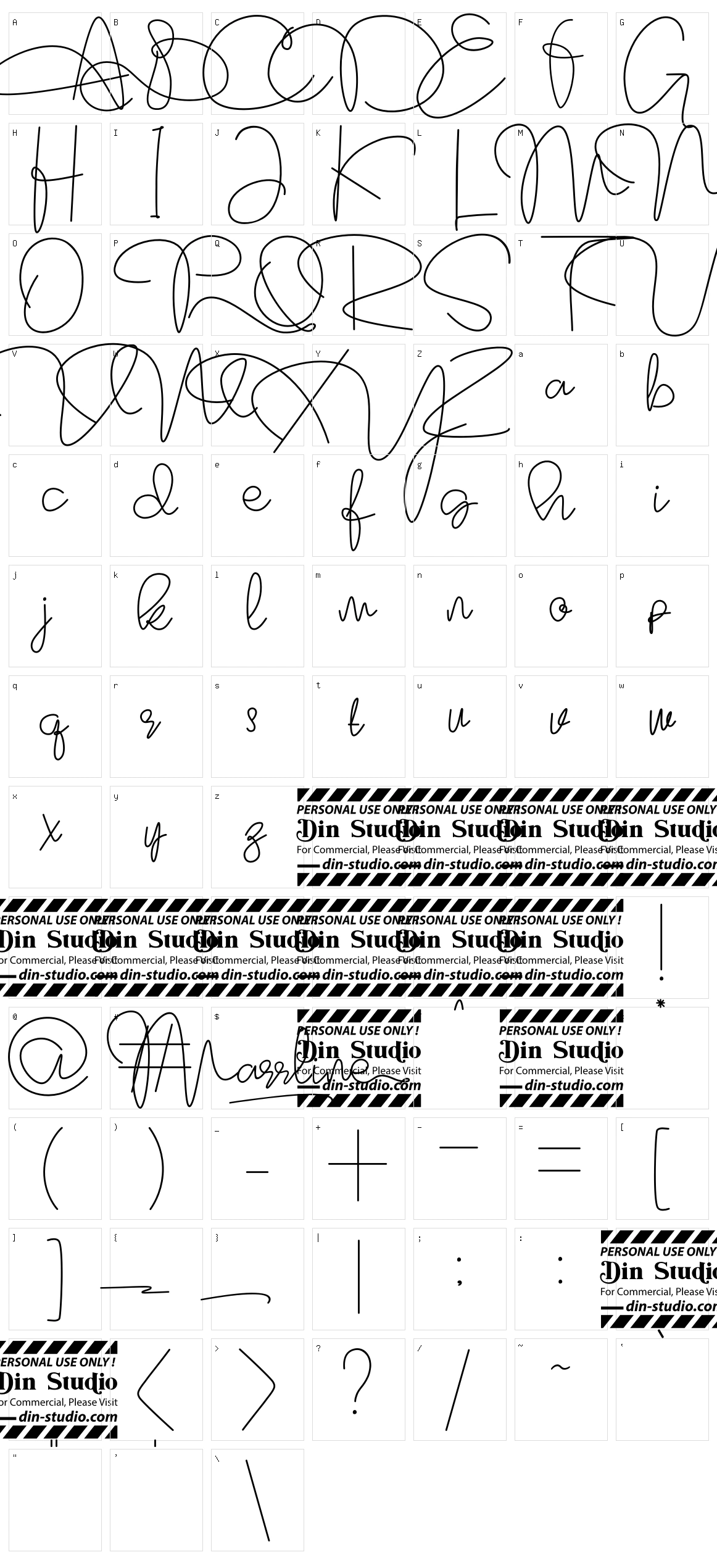 Marrline Character Set