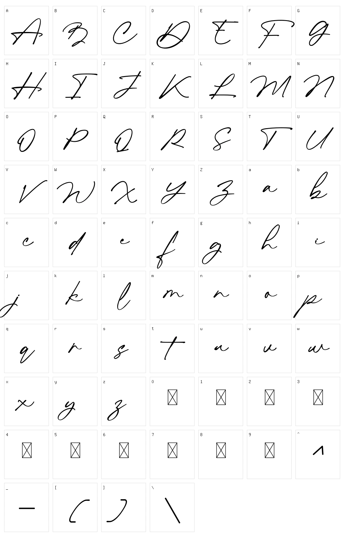 Marshmallow Character Set