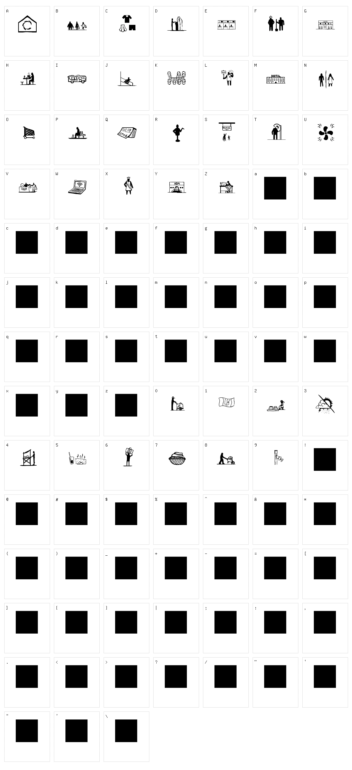 Feira da Sulanca Character Set