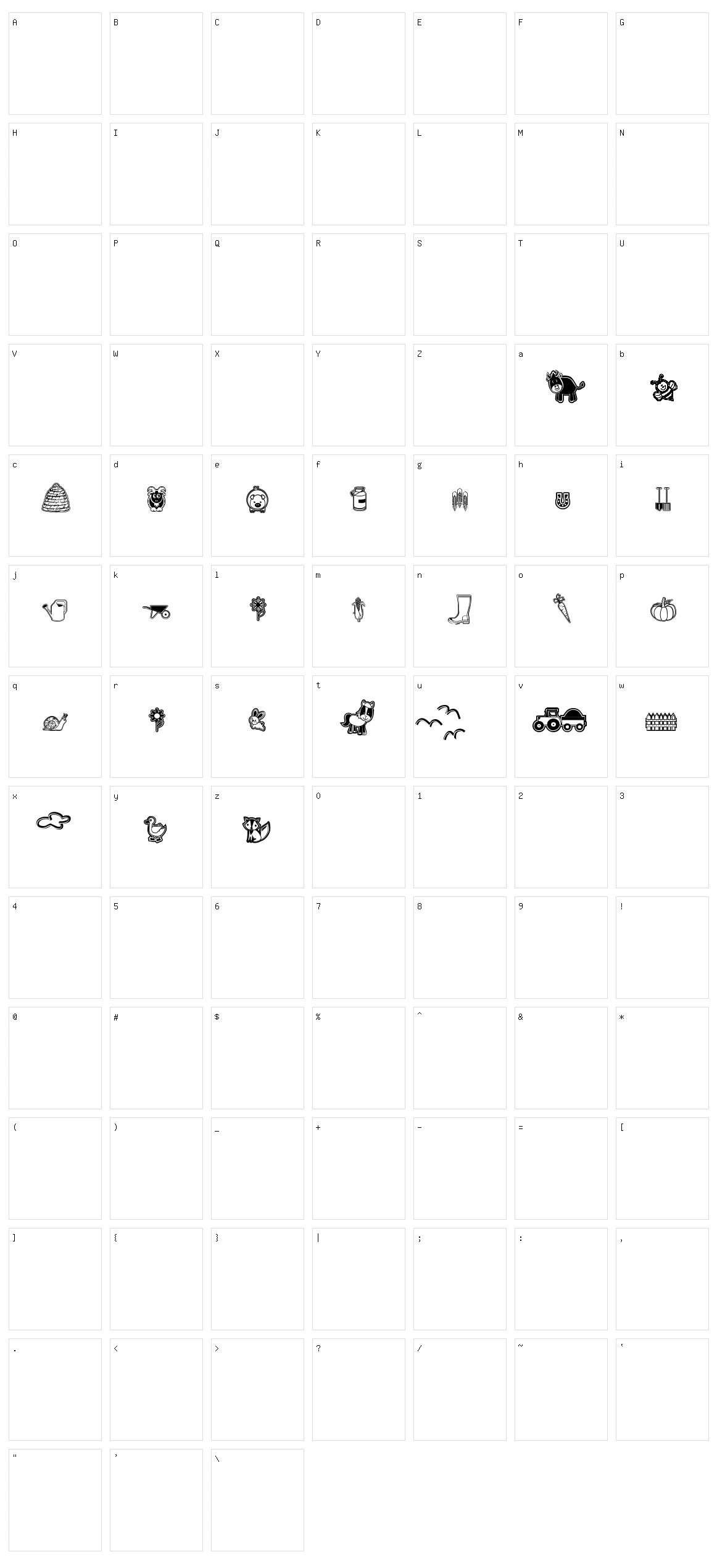 Nice Picture Character Set