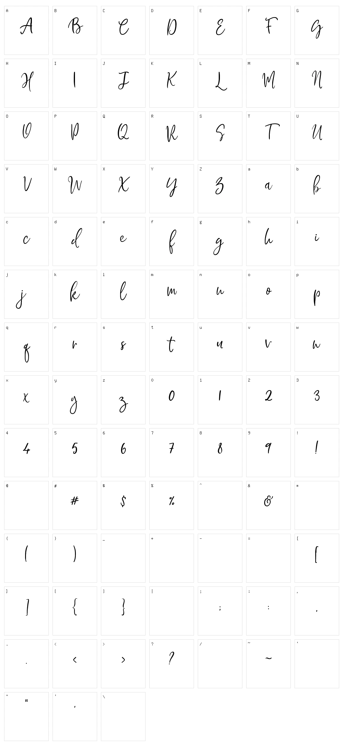 Mawar Merah Character Set