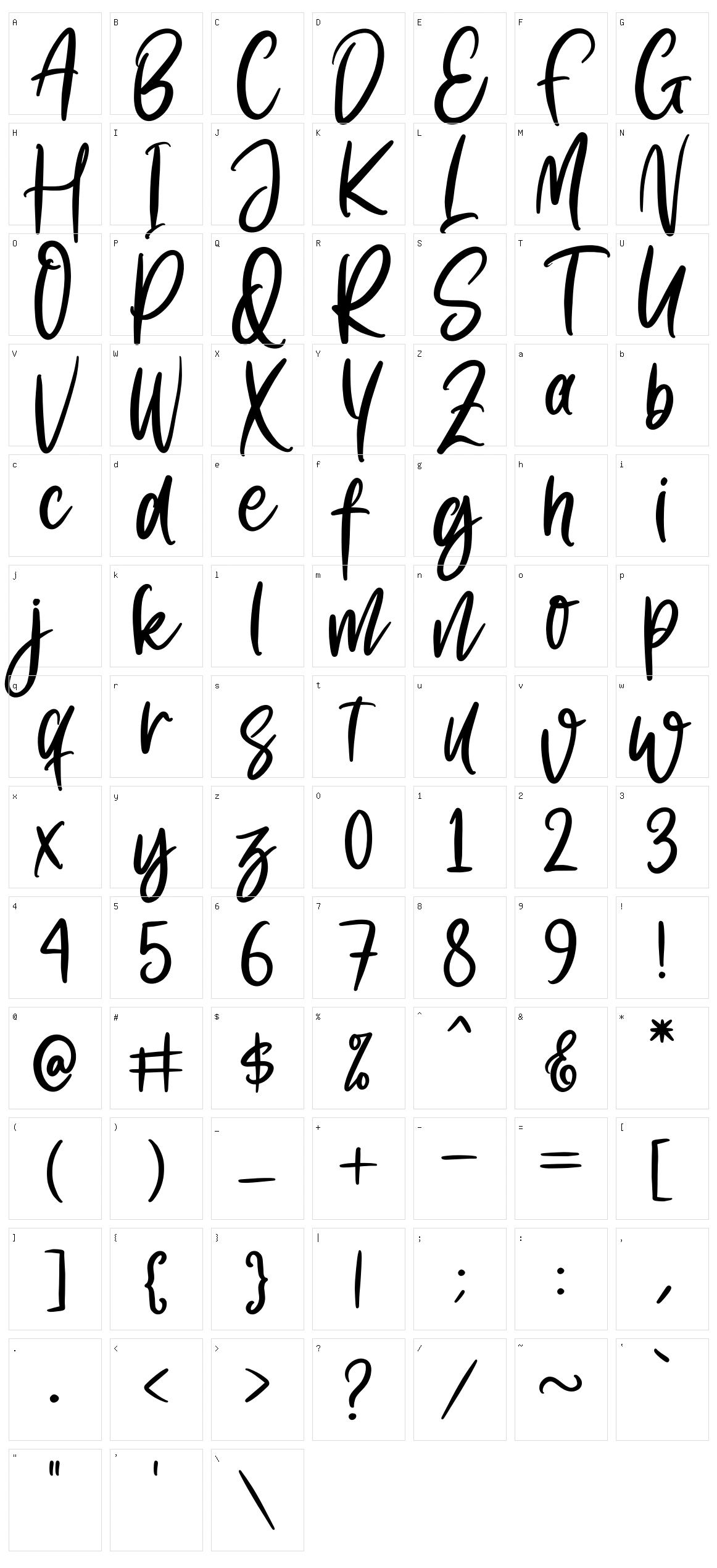 Menttari Sparkle Character Set