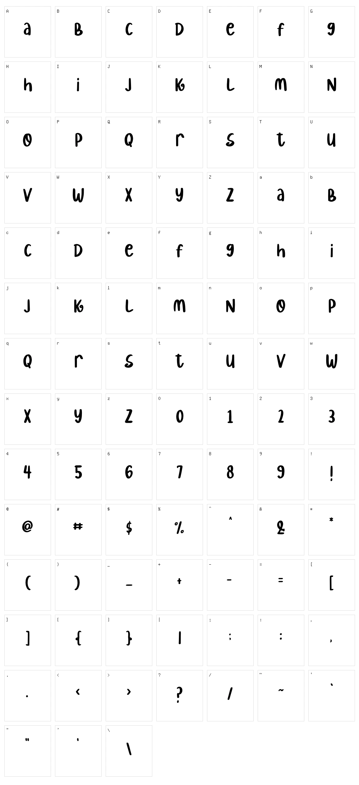 Messy Mood Character Set