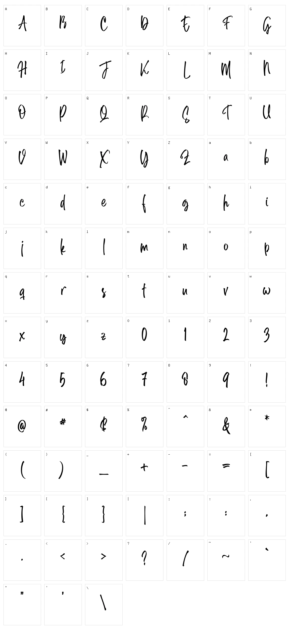 Midellion Character Set