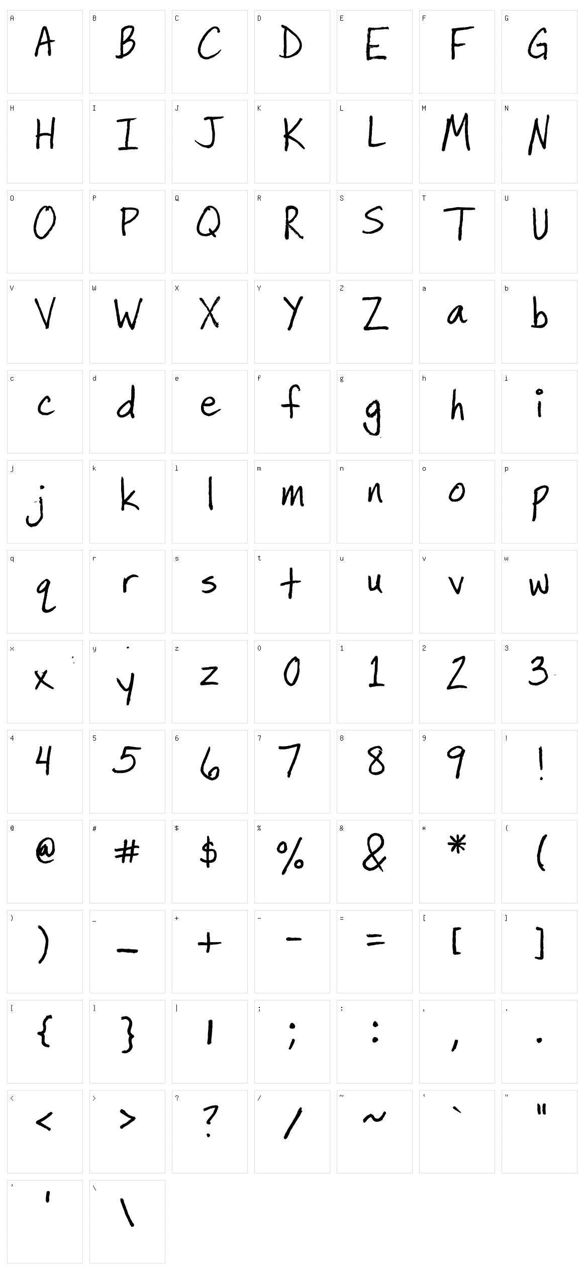 Minneapolis Character Set