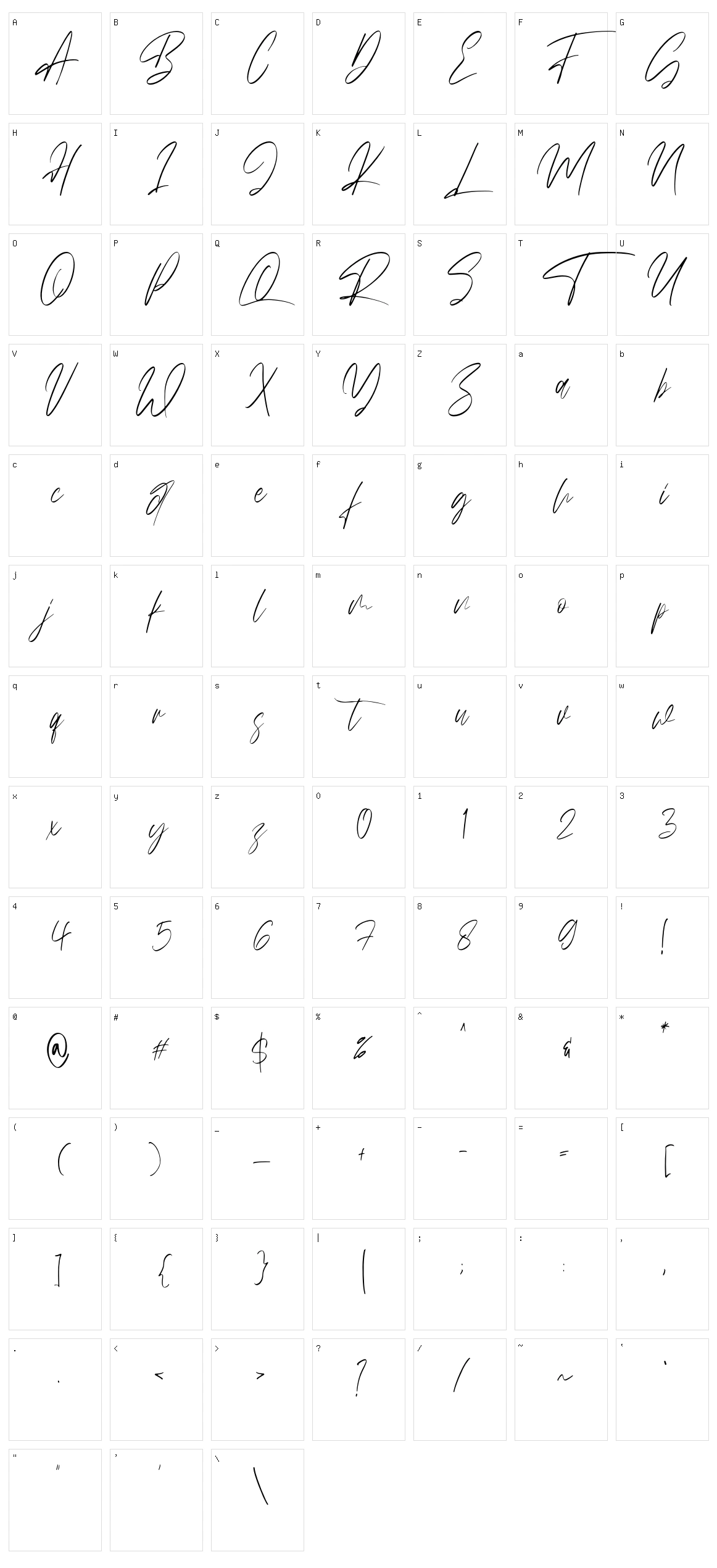 Miny Fellas Character Set