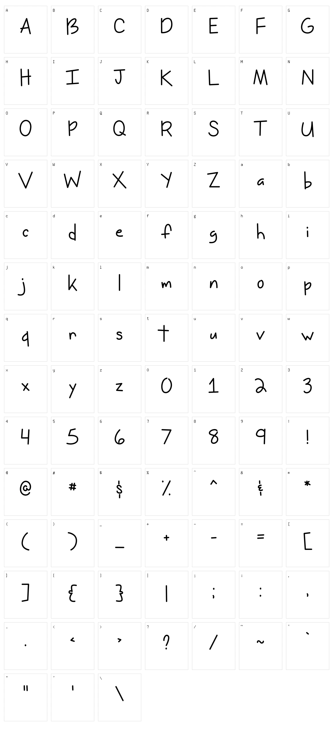 Miss Issippi Character Set