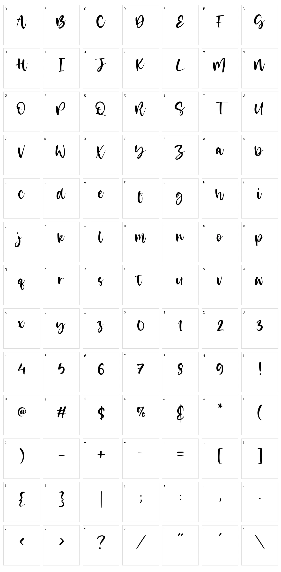 Misty Cotton Character Set