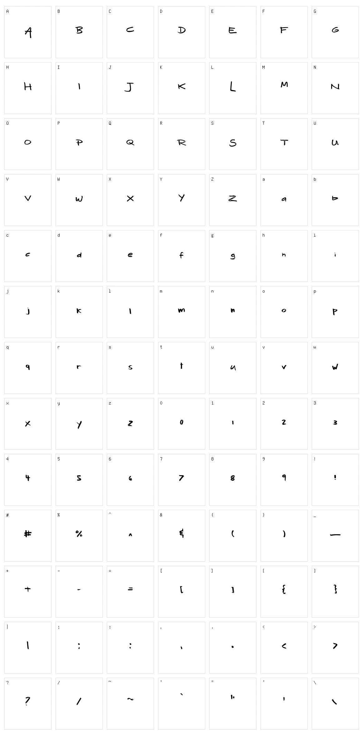 Mix Motley Character Set