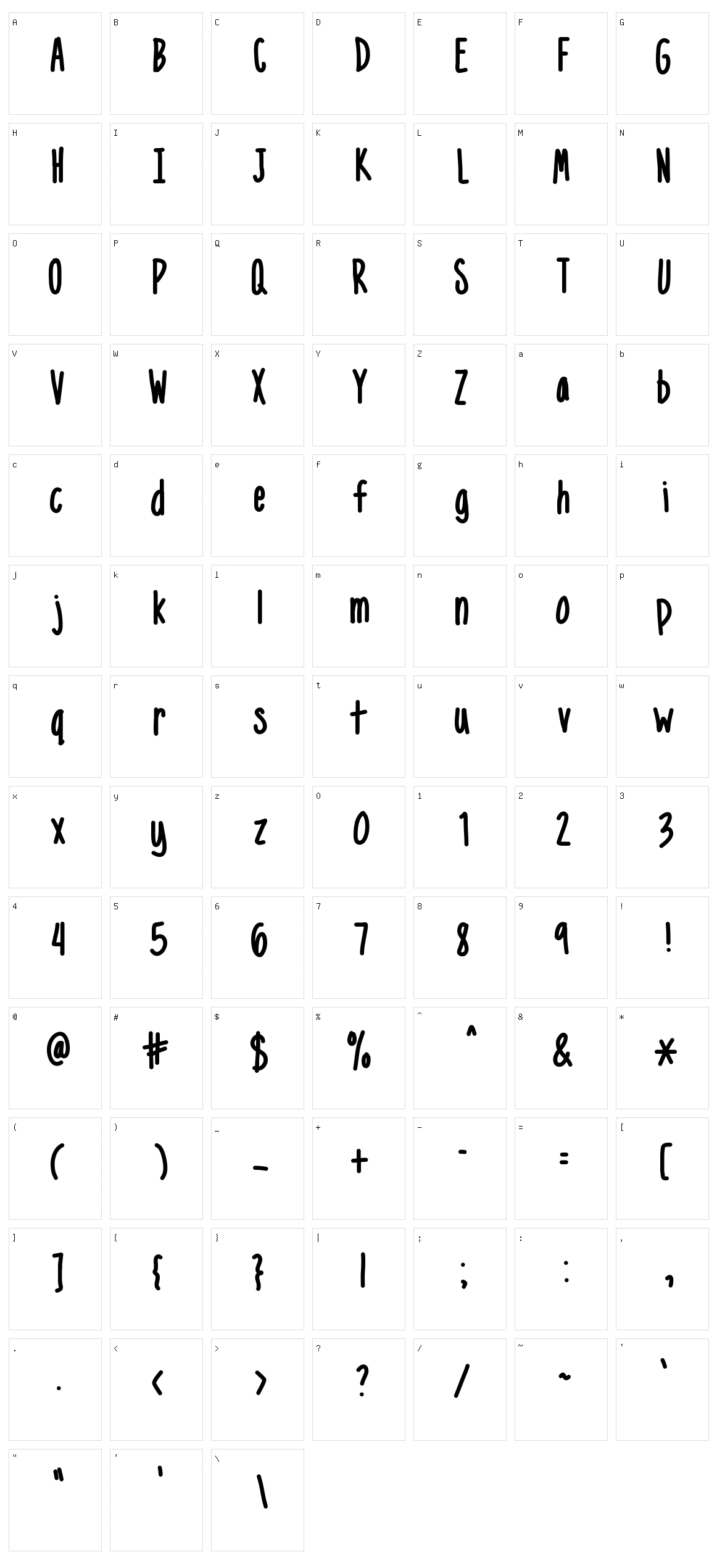 Mix Narrow Character Set