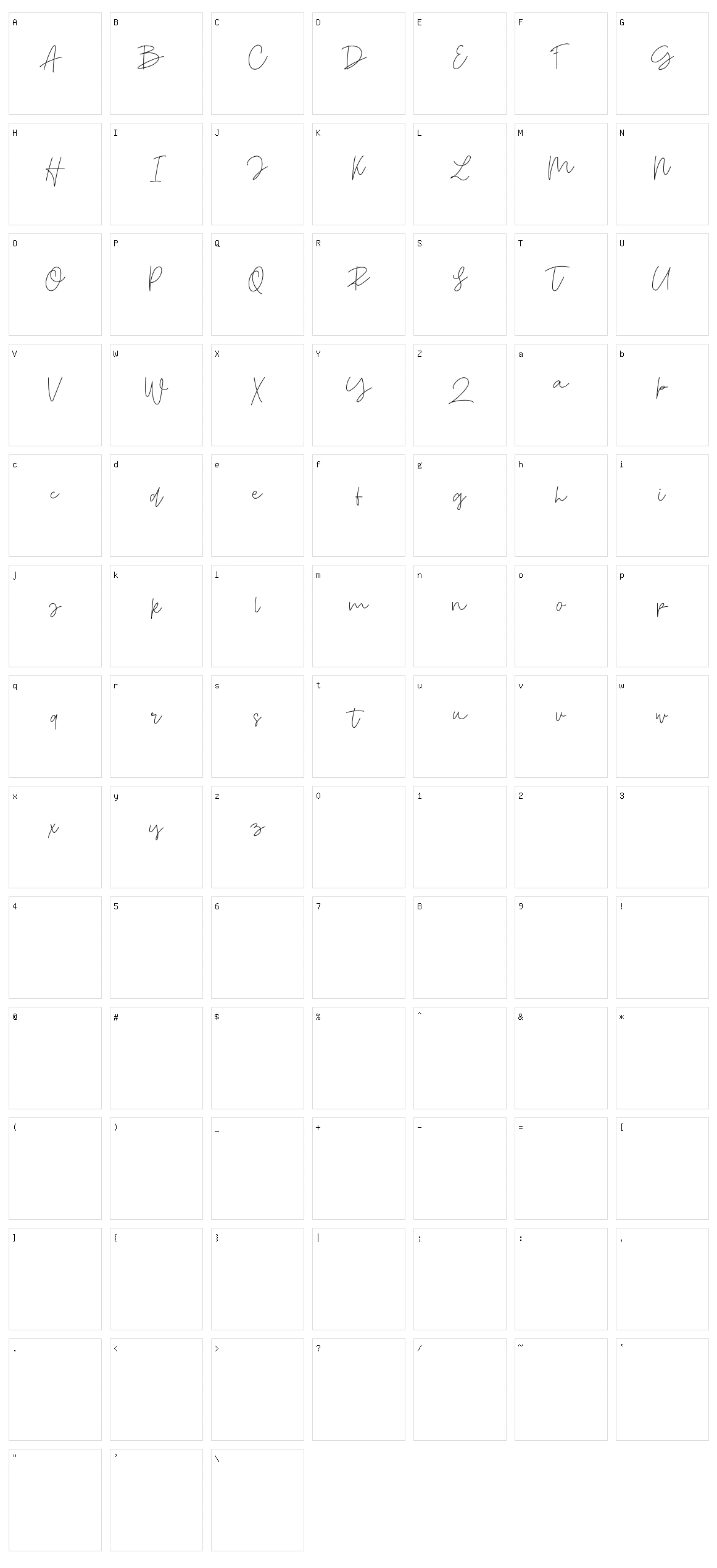 Modern Guns Character Set