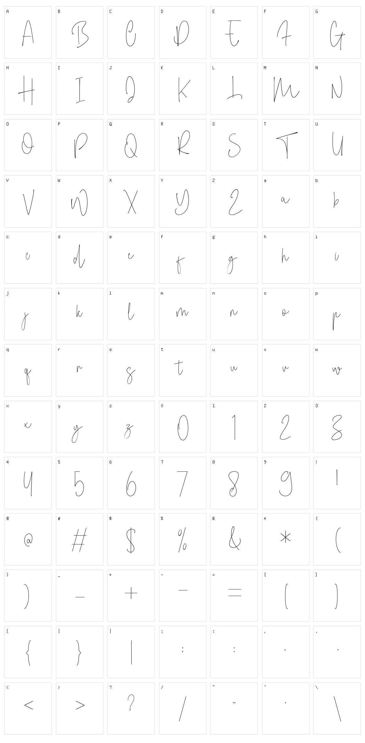 Modish Taylor Character Set