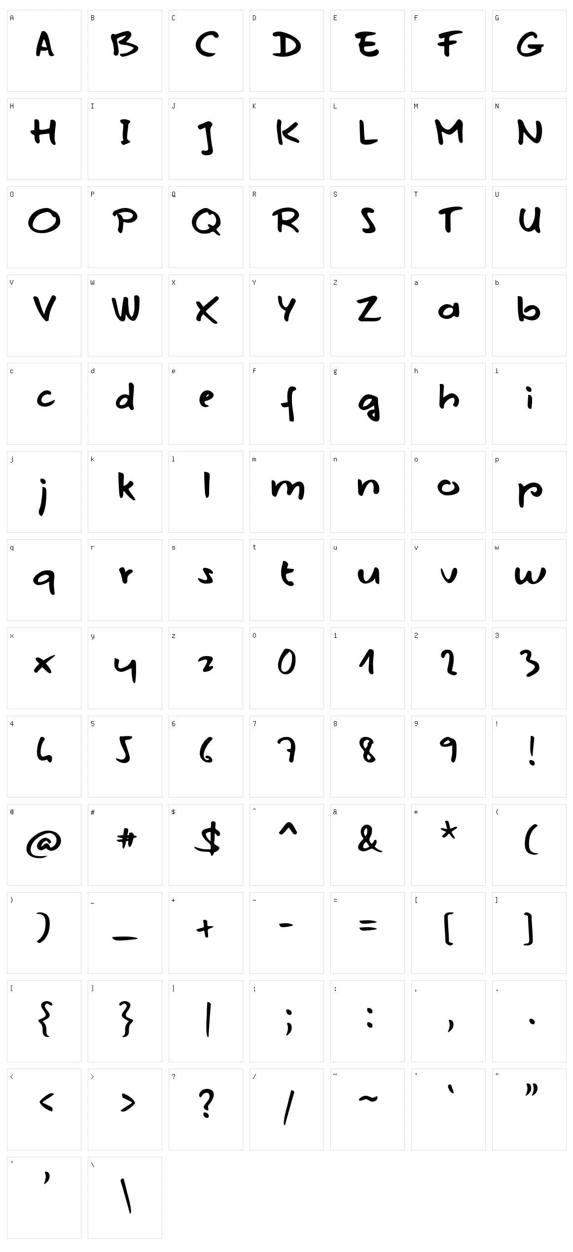 Mojito in June Character Set