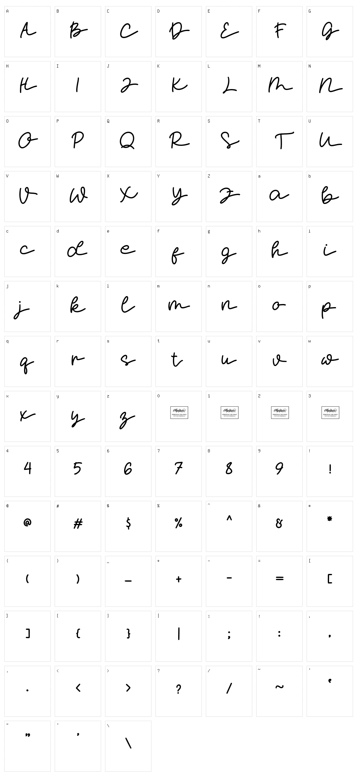 Momy & Marsa Character Set
