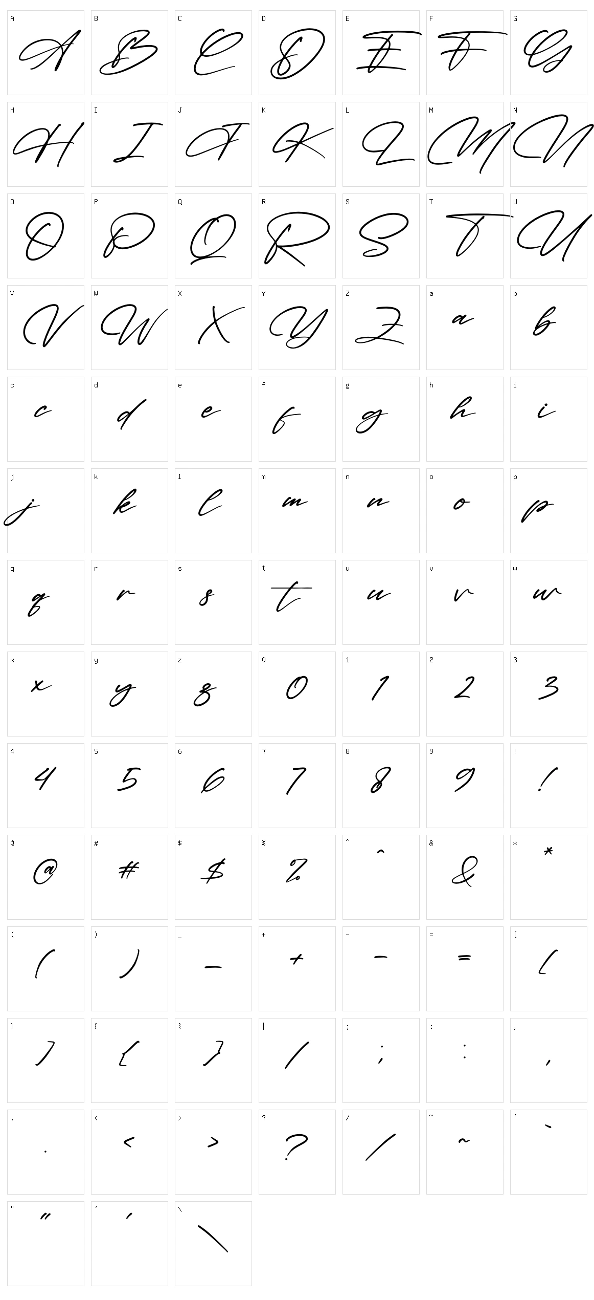Montana Victory Character Set