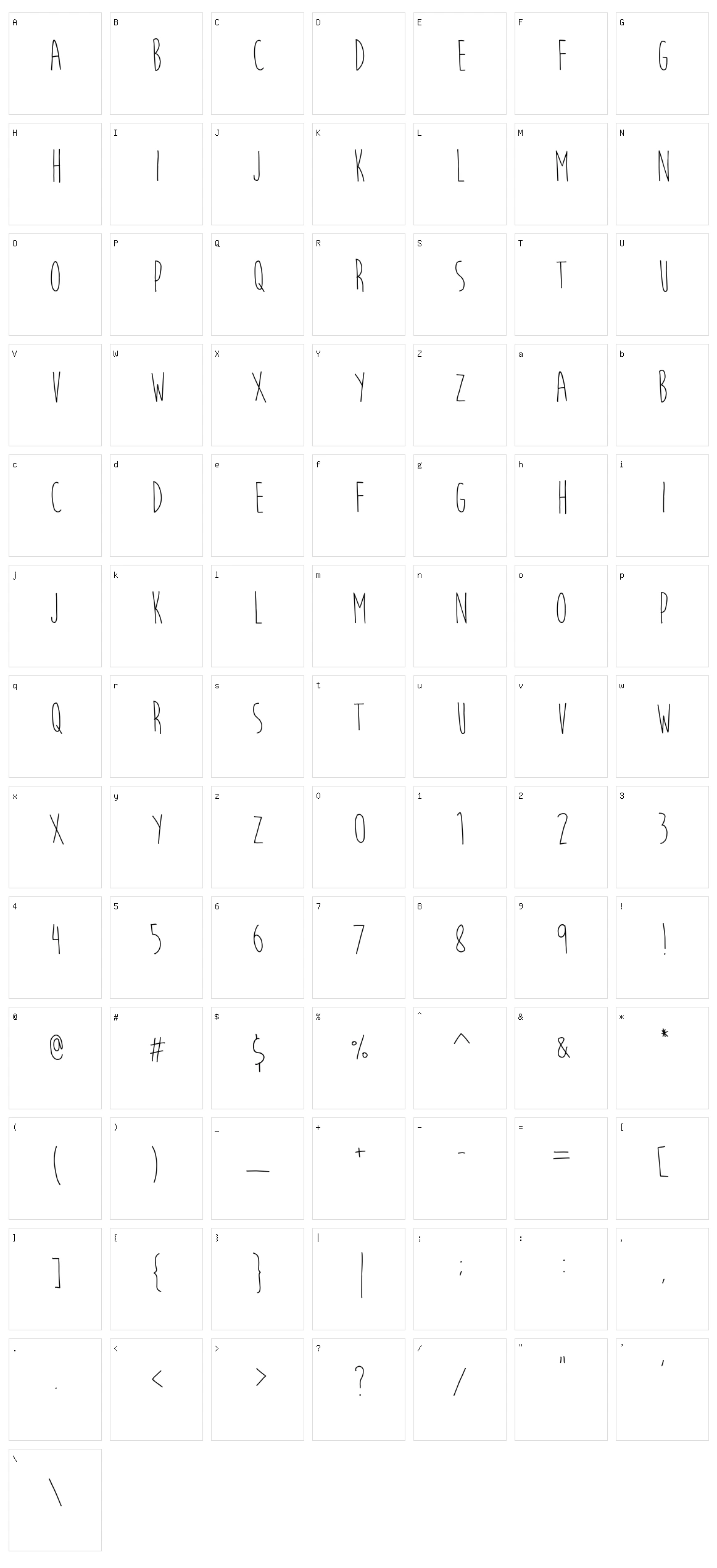 Moon Flower Character Set