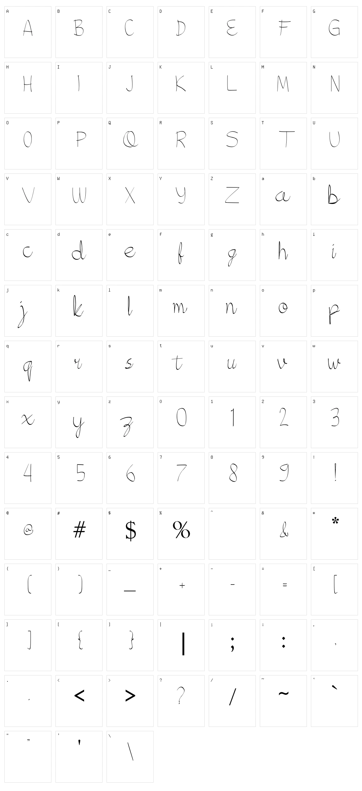 Moon Light Character Set