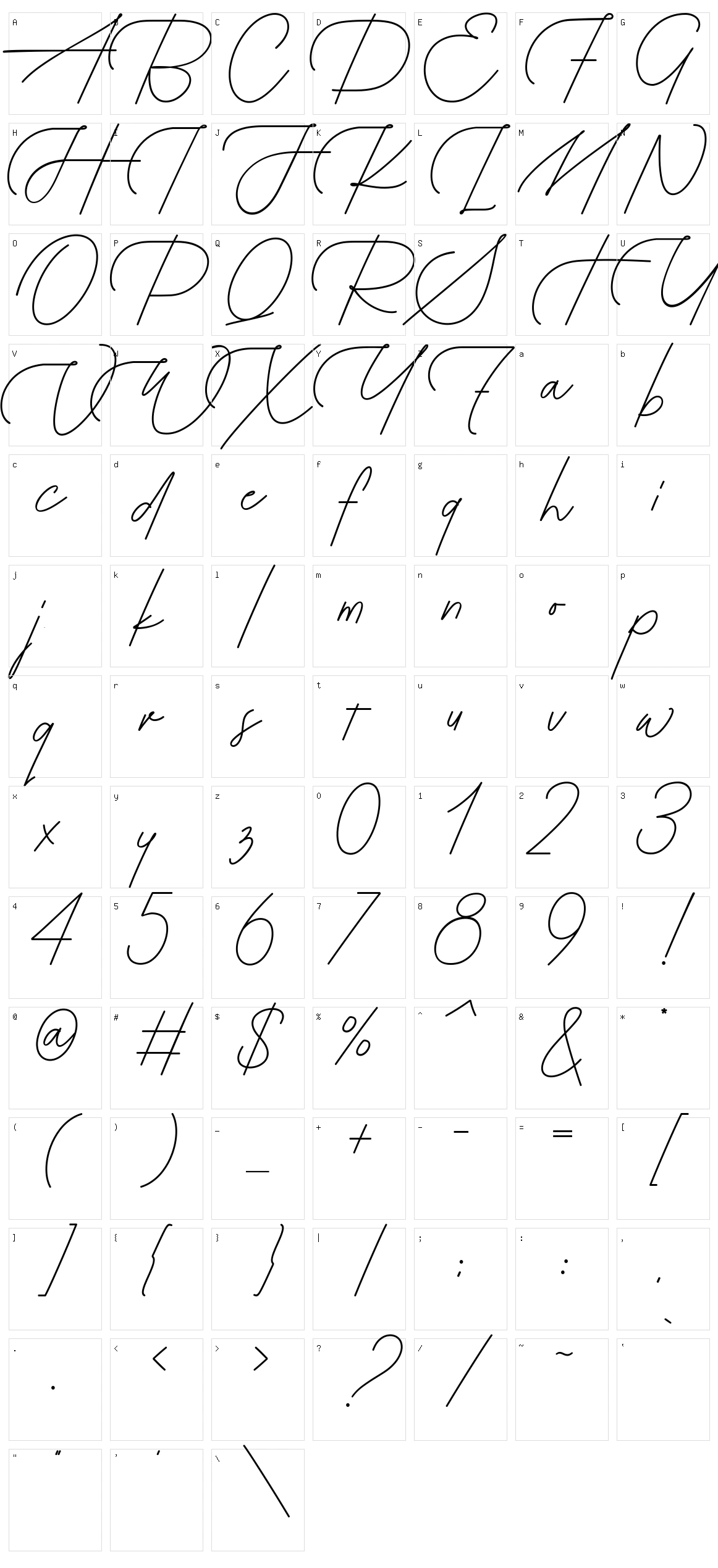 More Timore Character Set