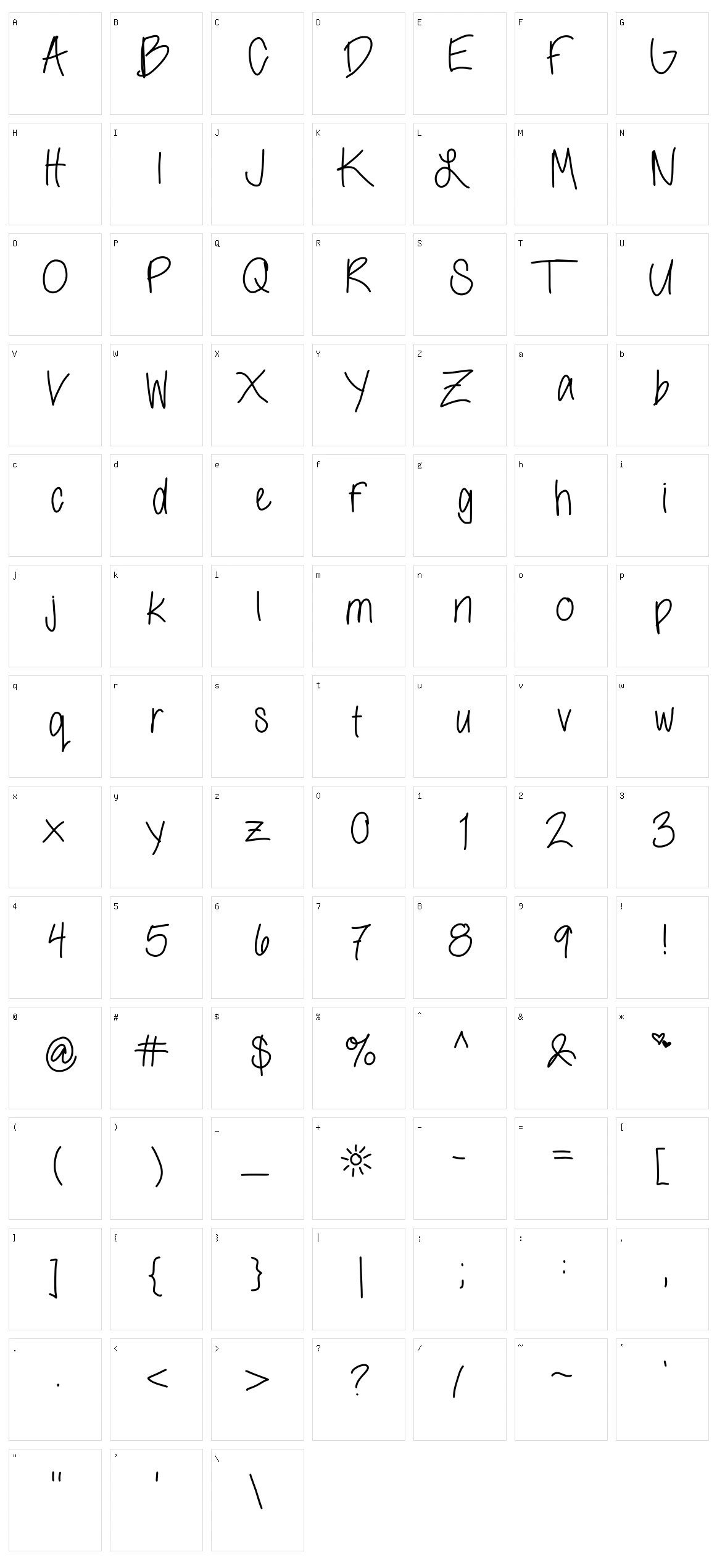 Morning Character Set