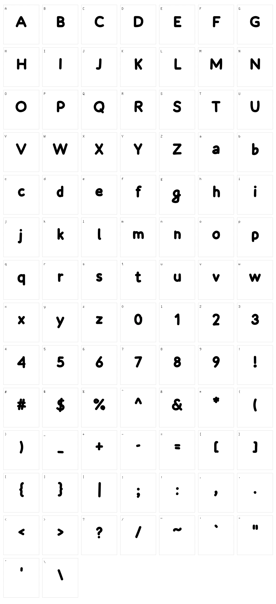 Morning Breeze Character Set