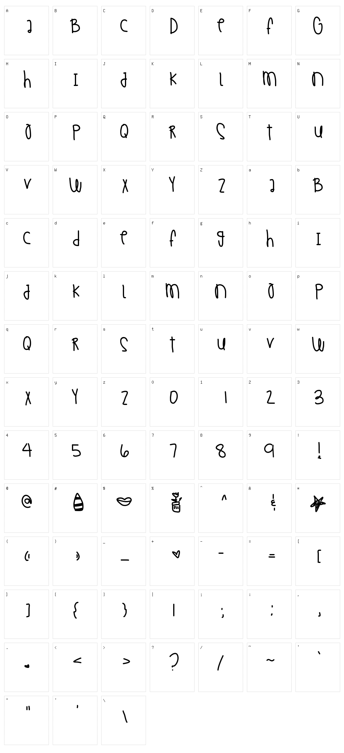 Morning Kisses Character Set