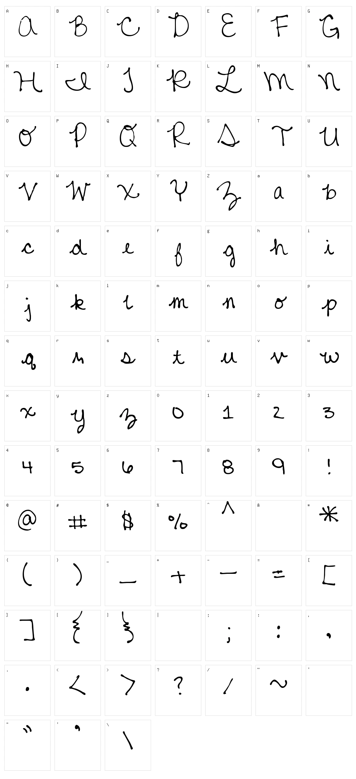 MTF Mikayla Character Set