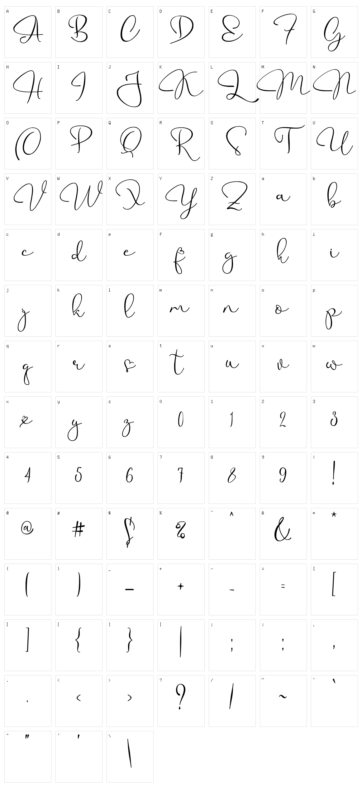 My Future Character Set