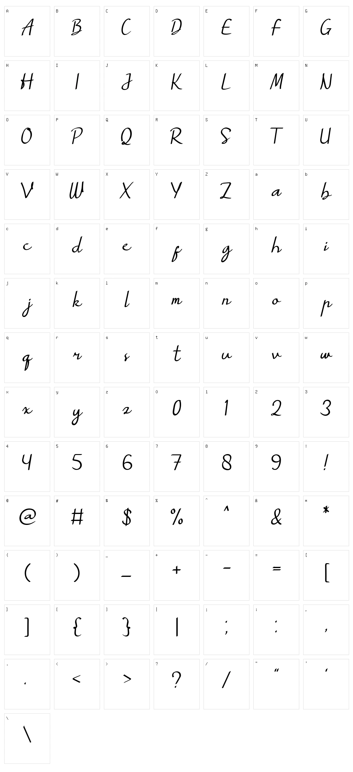 Myrtale Character Set