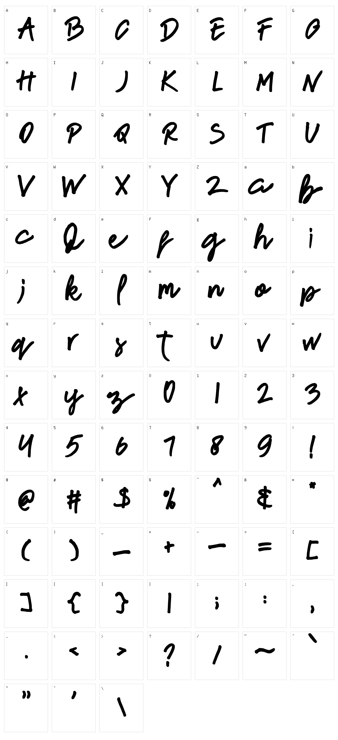 New French Character Set