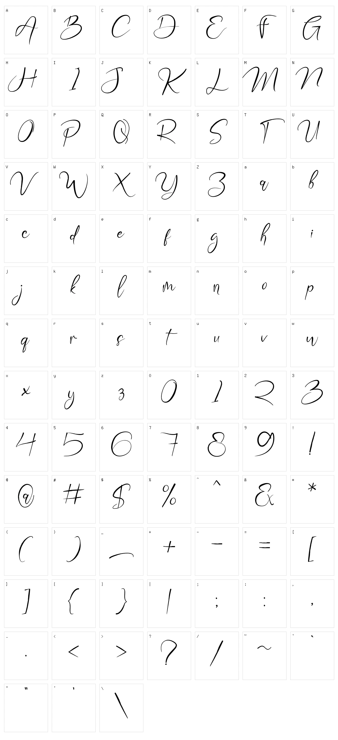 New Smashter Character Set