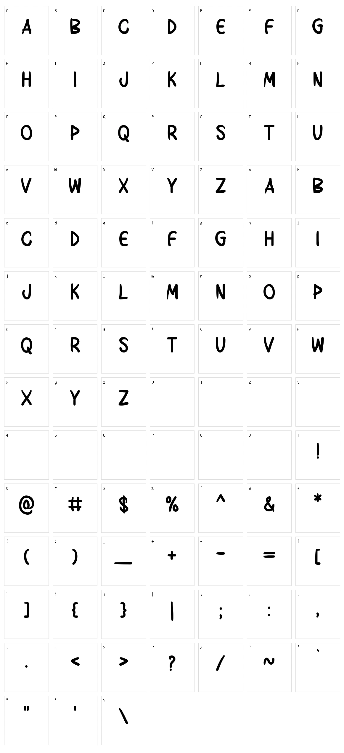 Next Time Character Set